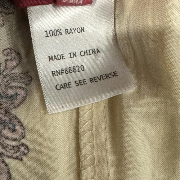LIKE NEW ROSE & THYME unique linen pant - Picture 6 of 7